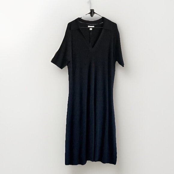 Ava & Viv Women's Plus Size 3X (24-26) Short Sleeve Ribbed Midi Sweater Dress - Picture 2 of 6